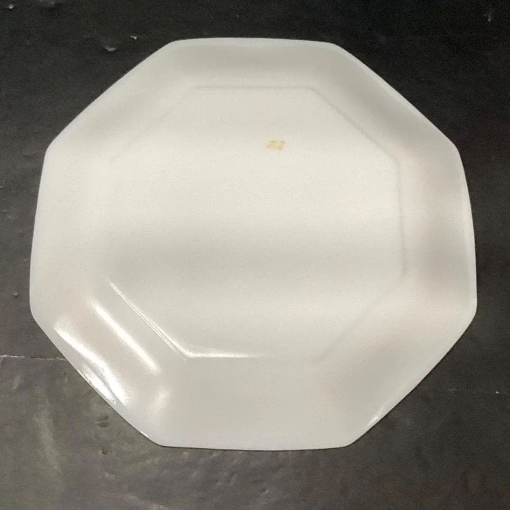 Arcopal France Novoctime White Milk Glass Dinner Plates, Set of 2 Vintage Dishes